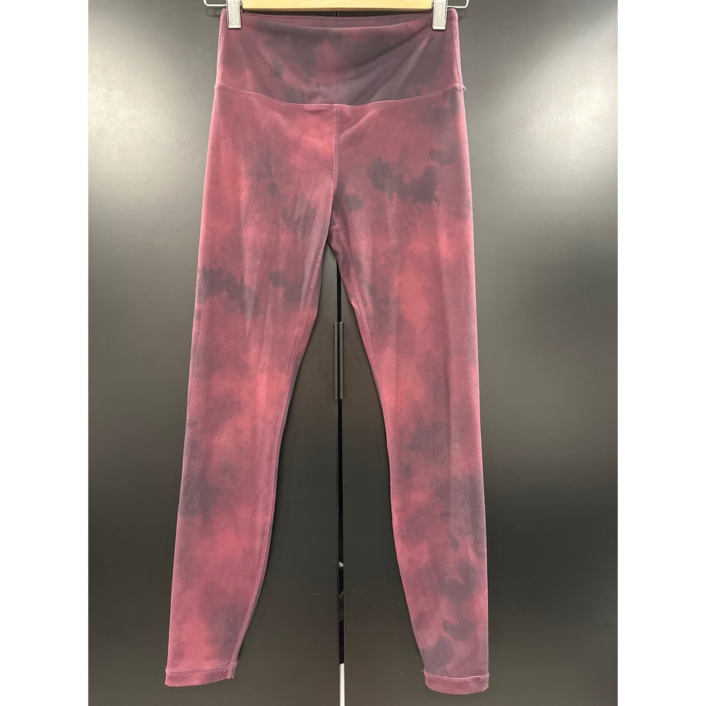 Lululemon Align High Rise Leggings Size 2 Burgundy Black Tie Dye 25" Inseam